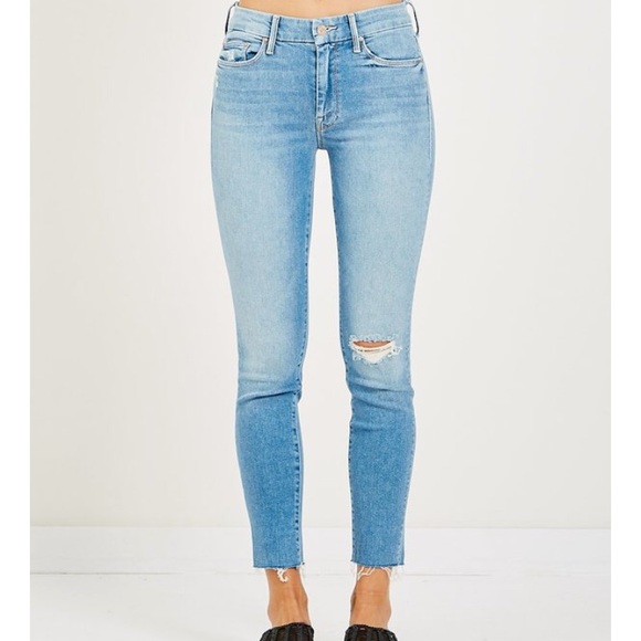 MOTHER Denim - Mother frayed skinny jeans